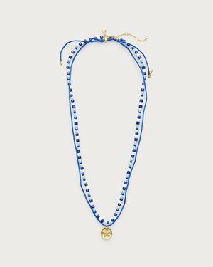 J.Crew Sand Dollar Charm Necklaces Set-Of-Two - Blue