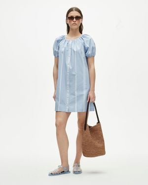 J.Crew Tall Mini Popover Dress - Blue