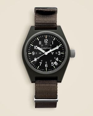J.Crew Marathon Watch Company General-Purpose Quartz With Date - Black