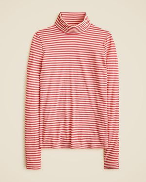 J.Crew Feather Jersey Turtleneck - Pink