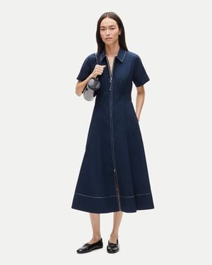 J.Crew Arden Shirt-Dress - Blue