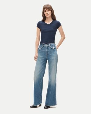 J.Crew Denim Trouser Jean With Flap Pockets - Blue