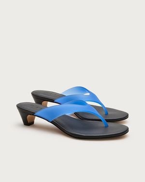J.Crew Jelly Kitten-Heel Sandals - Blue