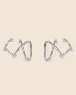 J.Crew Lady X Ear Cuffs - Metallic