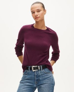 J.Crew Cashmere Classic-Fit Crewneck Sweater - Purple