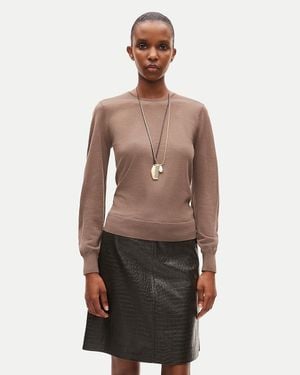 J.Crew Clair Crewneck Sweater - Brown