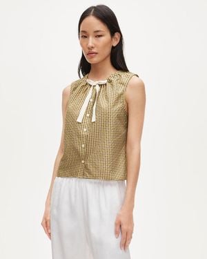 J.Crew Tie-Neck Tank Top - Natural