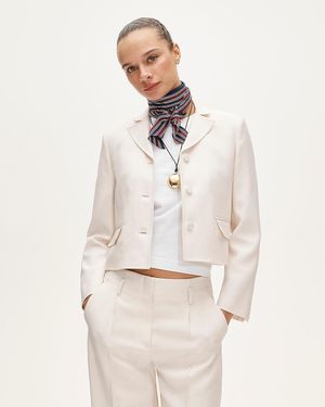 J.Crew Lenore Lady Blazer - Natural