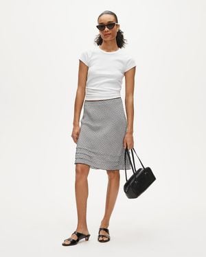 J.Crew Ruffle-Trim Slip Skirt - White