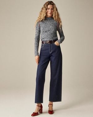 J.Crew Everyday Wide-Leg Ankle Jean - Blue