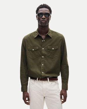 J.Crew Western Chambray Shirt - Green