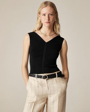J.Crew Off-The-Shoulder Shell Tank Top - Black