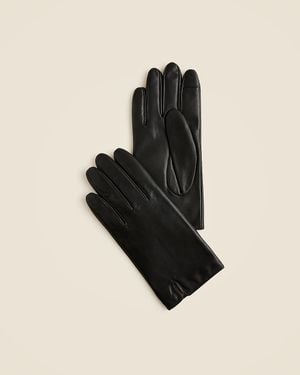 J.Crew Leather Tech-Touch Gloves - Black