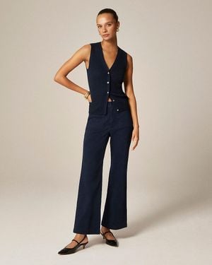 J.Crew Tall Charley Kickout Crop Pant - Blue
