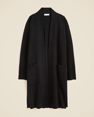 J.Crew Long Sweater Blazer With Side Slits - Black