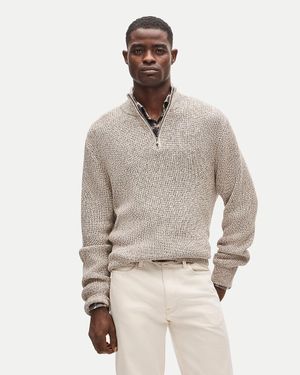 J.Crew Quarter-Zip Sweater - Natural