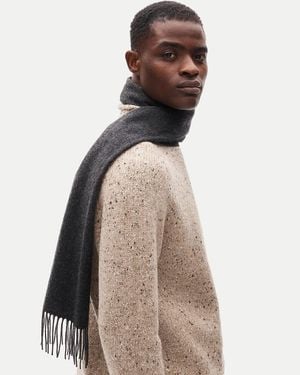 J.Crew Cashmere Scarf With Fringe - White
