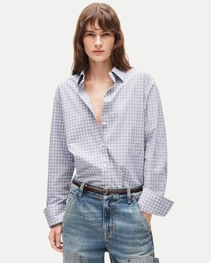 J.Crew Esme Relaxed-Fit Button-Up Shirt - Gray