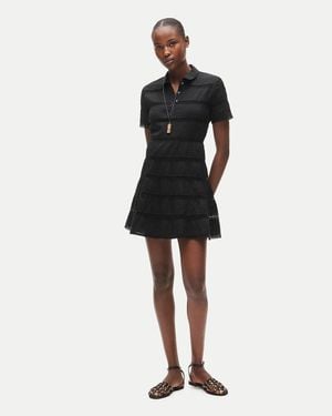 J.Crew Tall Tiered Shirt-Dress - Black