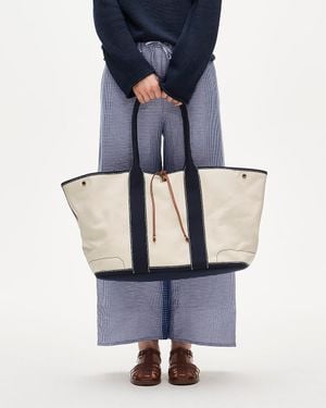 J.Crew 1998 Montauk Large Tote - Blue