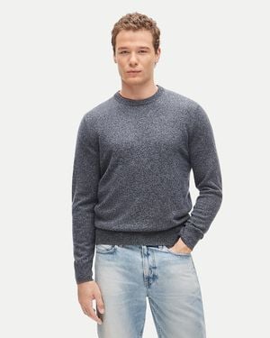 J.Crew Marled Cashmere Crewneck Sweater - Blue