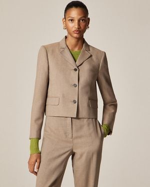 J.Crew Cropped Lady Blazer - Natural