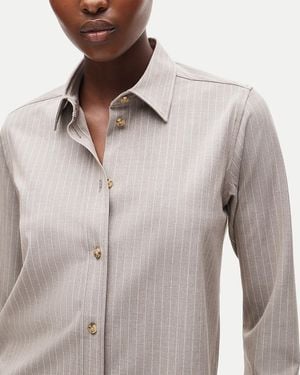 J.Crew Jules Classic-Fit Button-Up Shirt - Gray