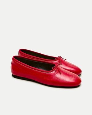 J.Crew Verona Ballet Flats - Red