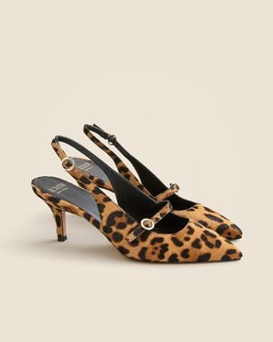 J.Crew Made-In-Italy Colette Buckle Slingback Pumps - Multicolor