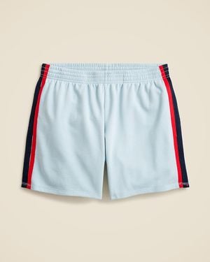 J.Crew Terry Boxer Short With Stripes - Blue