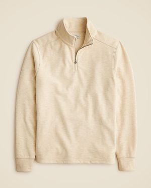 J.Crew Seaboard Soft-Knit Half-Zip Pullover - Natural