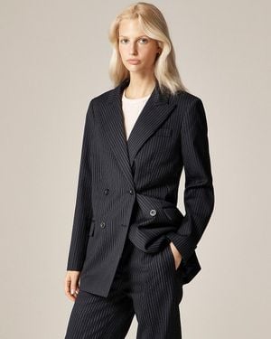 J.Crew Alex Eagle X Relaxed Double-Breasted Blazer - Blue