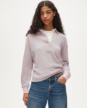 J.Crew Heritage Terry Relaxed Rugby Sweatshirt - Multicolor