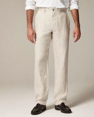 J.Crew Classic-Fit Linen Trouser - Natural