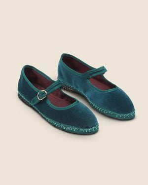 J.Crew Flabelus Antonia Mary Janes - Green