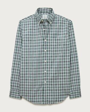 J.Crew Poplin Shirt With Button-Down Collar - Blue