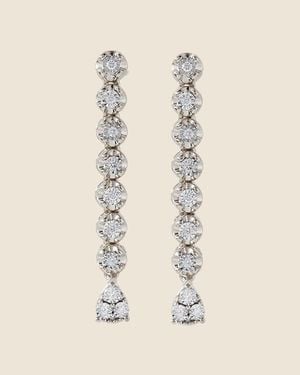 J.Crew Luv Aj The One And Only Diamond Drop Studs - Natural