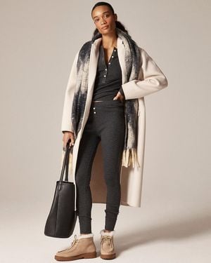 J.Crew Waffle-Knit Pajama Set - Natural