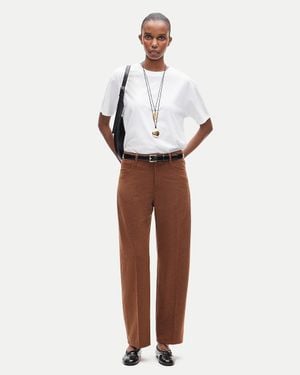 J.Crew Petite Barrel Pant - White