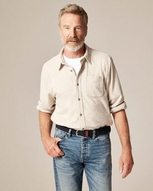 J.Crew Lightweight Seaboard Soft-Knit Shirt - Natural