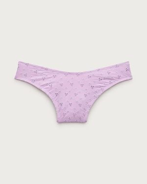 J.Crew Sunny Eyelet Bikini Bottom - Purple