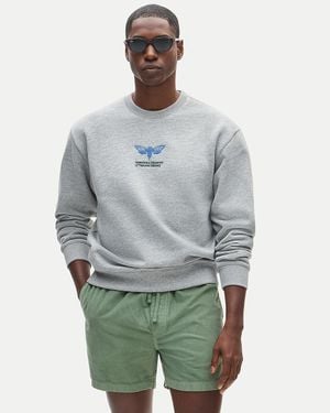 J.Crew American Museum Of Natural History For Graphic '83 Fleece Sweatshirt - Gray