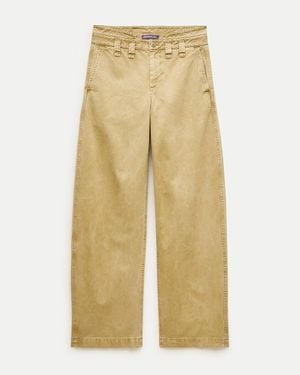 J.Crew Eckhaus Latta X Double-Waisted Chino Pant - Natural