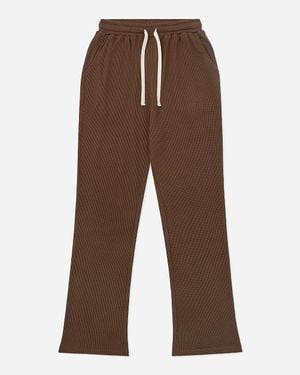 J.Crew Onia Cropped Waffle Flare Pant - Brown