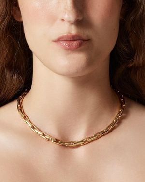 J.Crew Rounded Link Chain Necklace - Natural
