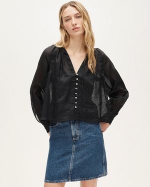 J.Crew Popover Top - Blue