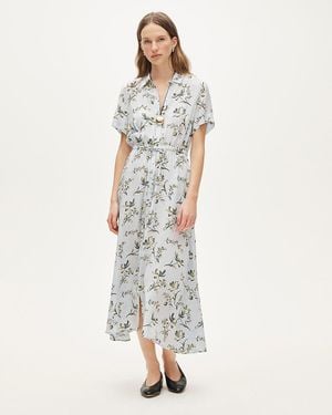 J.Crew Tall Cerise Shirt-Dress - White