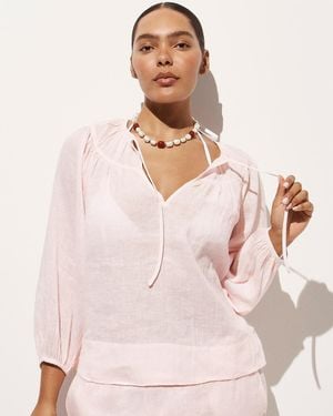J.Crew Long-Sleeve Tunic Top - Pink