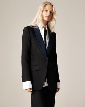 J.Crew Alex Eagle X Tuxedo Blazer - Black
