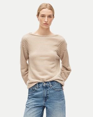 J.Crew Heritage Terry Boatneck Sweatshirt - Blue